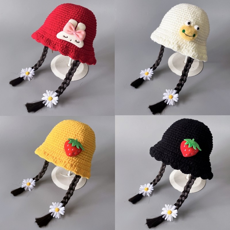 宝宝帽子秋冬可爱超萌针织毛线帽保暖女童渔夫帽女孩假发一体盆帽,童装/婴儿装/亲子装,帽子,淘宝优惠券,粉丝福利购,淘宝优惠卷