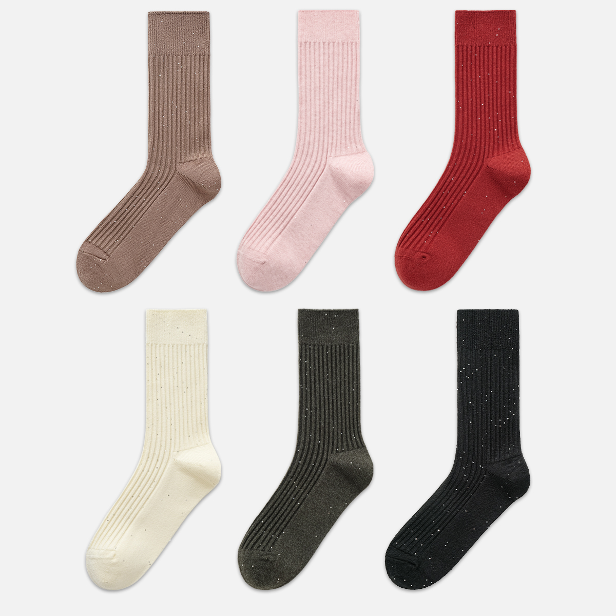 袜say秋冬新款细闪小亮片中筒袜