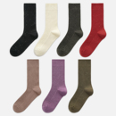 袜say 女袜简约风纯色细闪小亮片中筒袜轻奢堆堆袜潮 2025秋冬新款