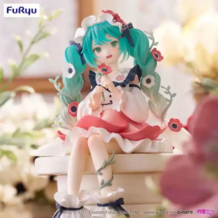漫笙现货FURYU初音未来 银莲花仙子 鲜花精灵 泡面压坐姿景品手办