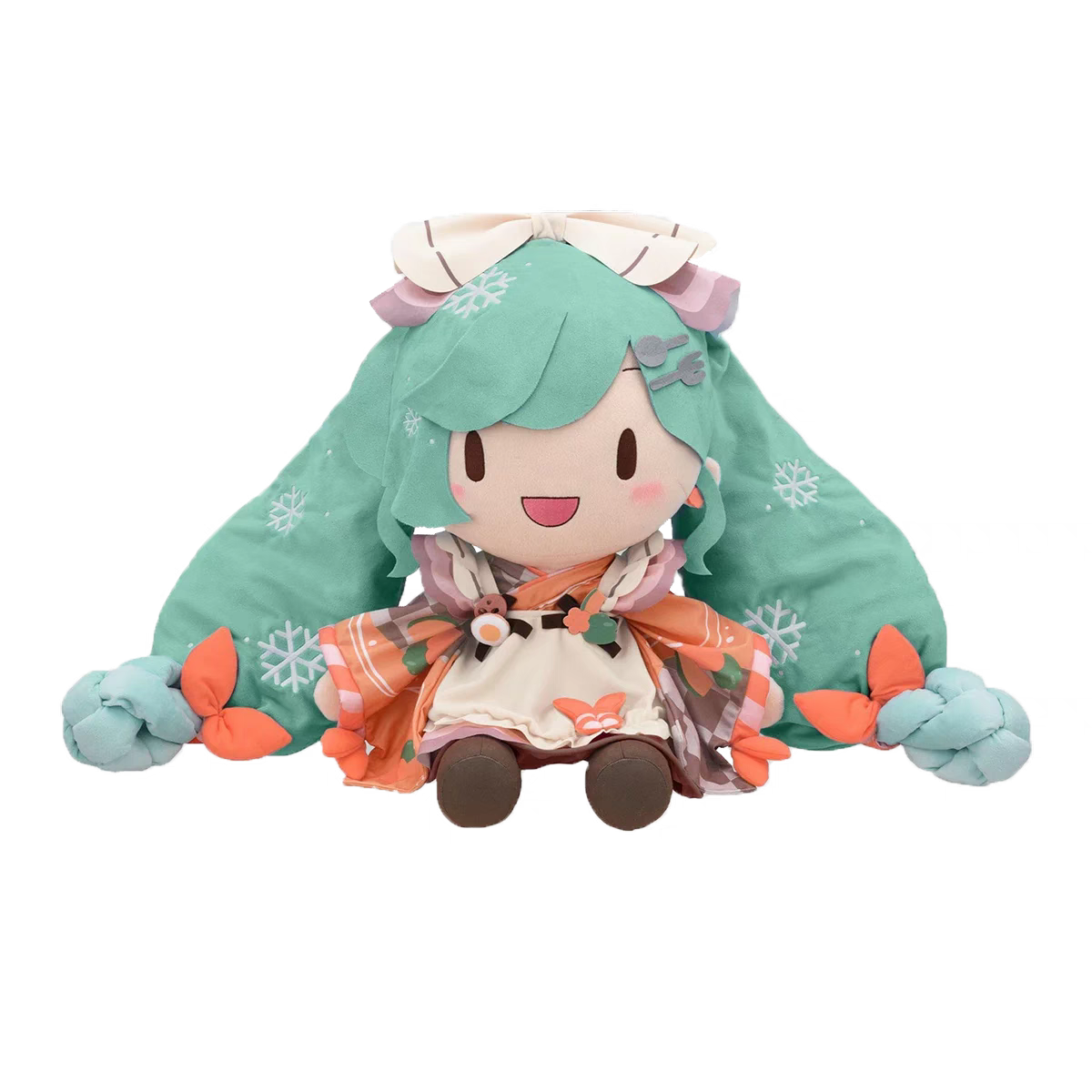 漫笙SEGA雪初音2024雪未来MIKU 50cm毛绒玩偶fufu公仔送生日礼物