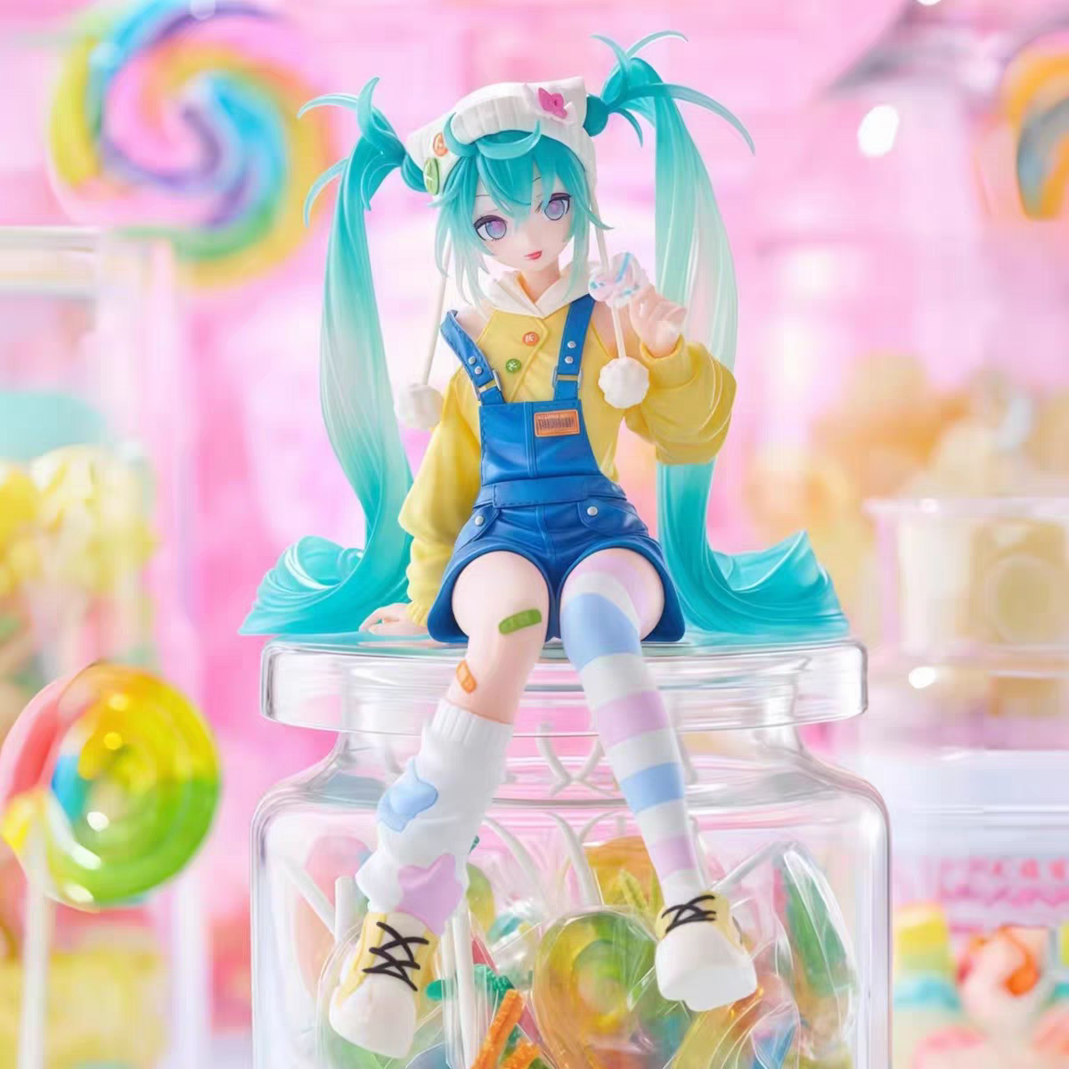 漫笙正版现货FuRyu 泡面压 VOCALOID初音未来棒棒糖 景品手办模型