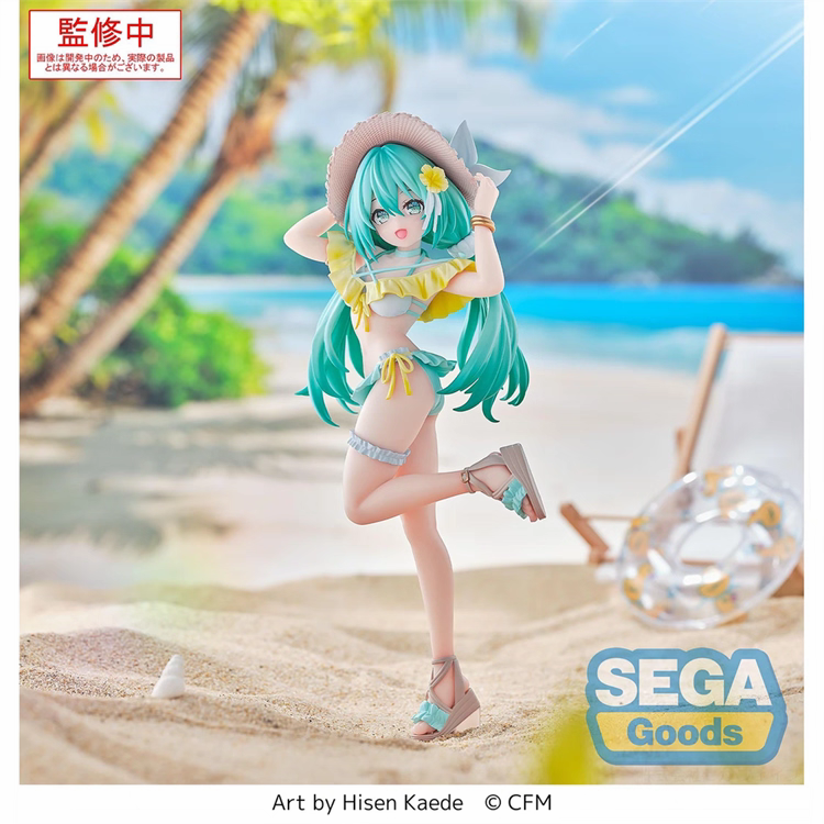 漫笙正品现货世嘉 Luminasta VOCALOID初音未来水着 景品手办模型