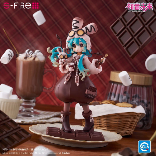 漫笙正版现货 SEGA S-FIRE 初音未来 冬日饮 棉花糖热可可 手办