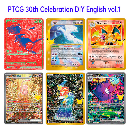 PTCG DIY 30th Celebration 30周年英文版合集1定制pokemon CARD