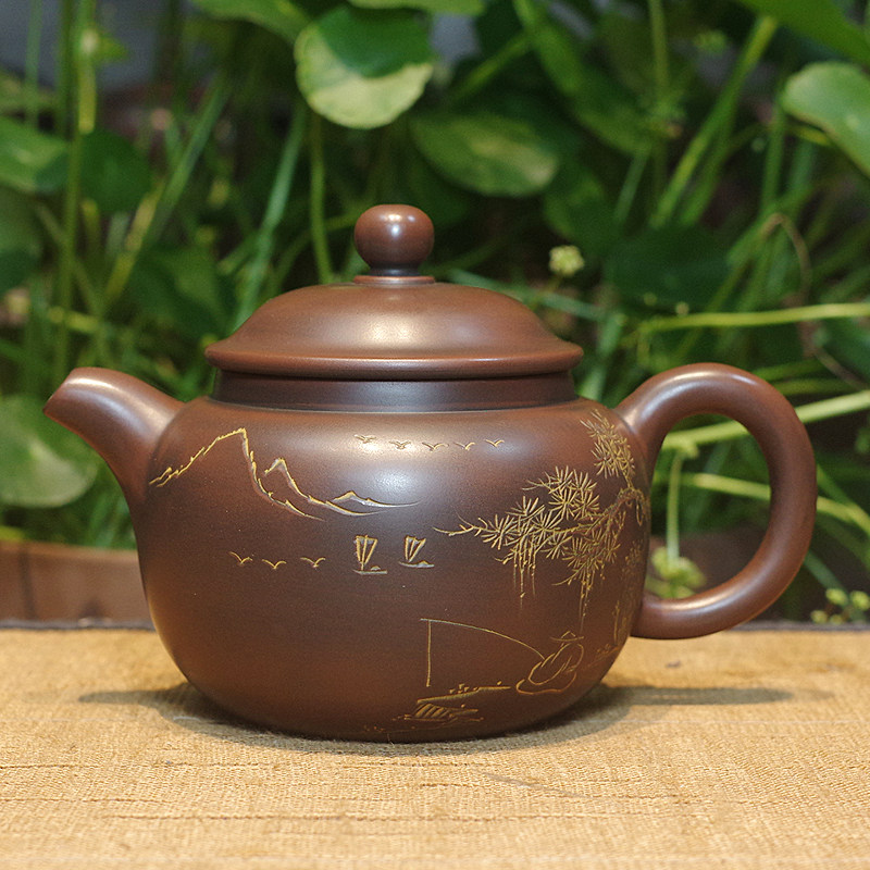 广西钦州坭兴陶茶壶纯手工制作茶具泡茶壶茶器茶具茶壶茶具茶壶
