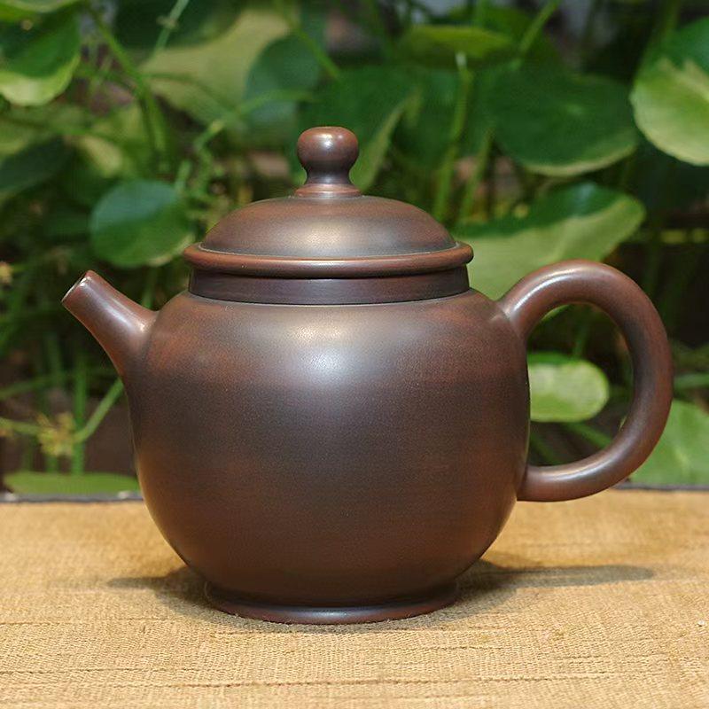 广西钦州原矿坭兴陶茶壶纯全手工宫灯壶泡茶壶仿古壶200CC功夫壶