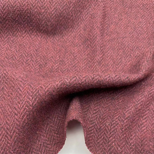 进口彩点人字呢毛呢面料花式纱面料毛纺呢绒秋冬羊毛布料