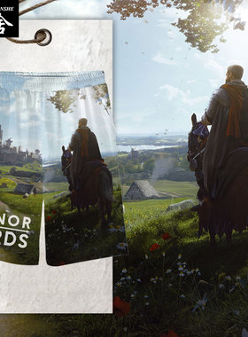 庄园领主Manor Lords游戏周边速干短裤子男士5五分裤中裤夏休闲裤