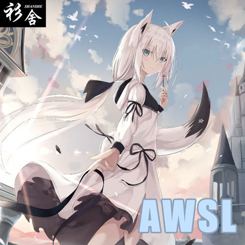 白上吹雪awsl二次元麂皮绒手套
