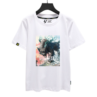 狂野之心狩猎steam游戏ps5纯棉短袖T恤衫男女学生纯棉半袖上衣服