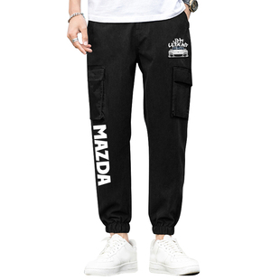 JDM马自达MAZDA转子RX7 MX5性能改装车工装裤休闲长裤男运动裤子