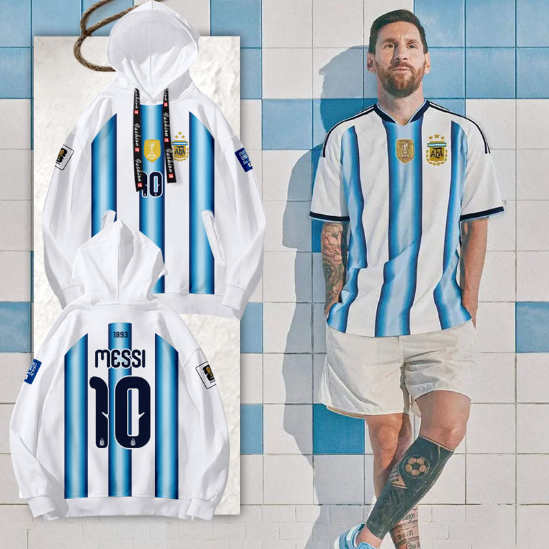 2026世界杯阿根廷队梅西连帽卫衣