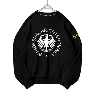 德国联邦情报局机构BND圆领卫衣薄款男女德意志衣服套头加绒长袖