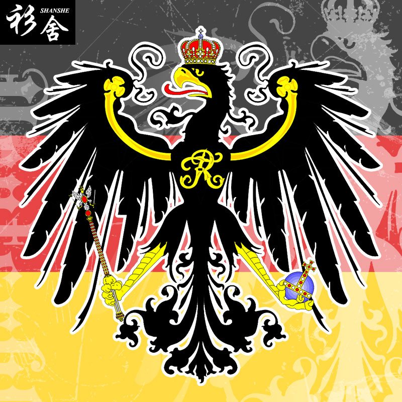 铁十字普鲁士王国德国麂皮绒手套