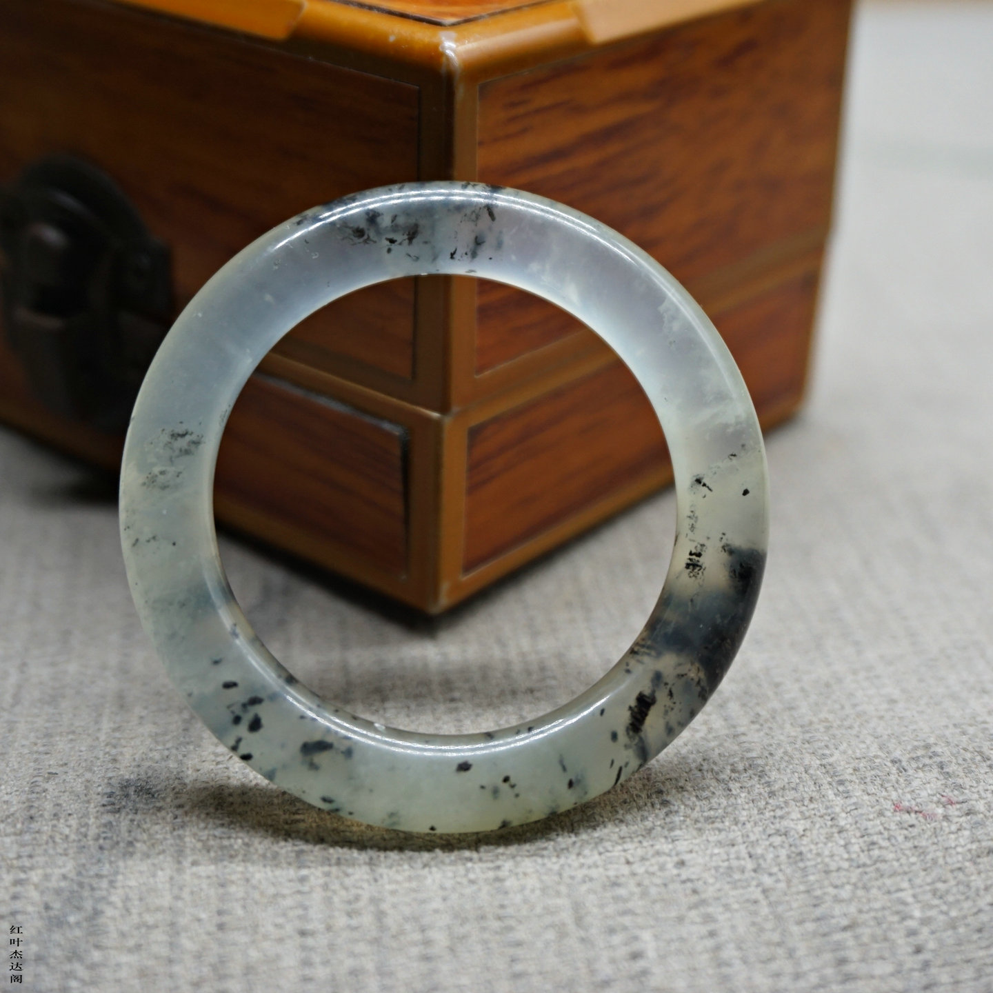 天然玉石岫玉大号飘花圆环花鸟吊坠汉服配饰吊坠挂件玉佩玉坠腰佩