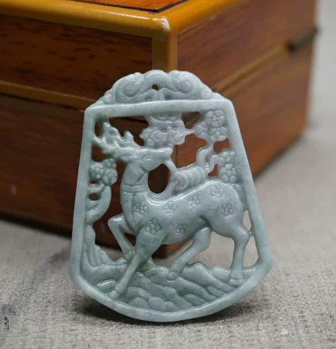 Натуральный нефрит, этническая подвеска из нефрита для влюбленных подходит для мужчин и женщин, этнический стиль