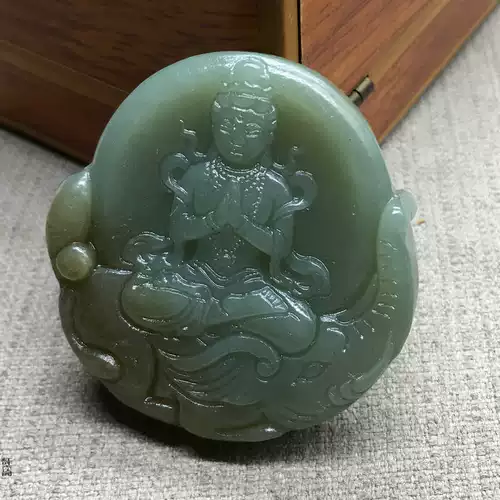 Чай Тегуаньинь из нефрита, подвеска подходит для мужчин и женщин