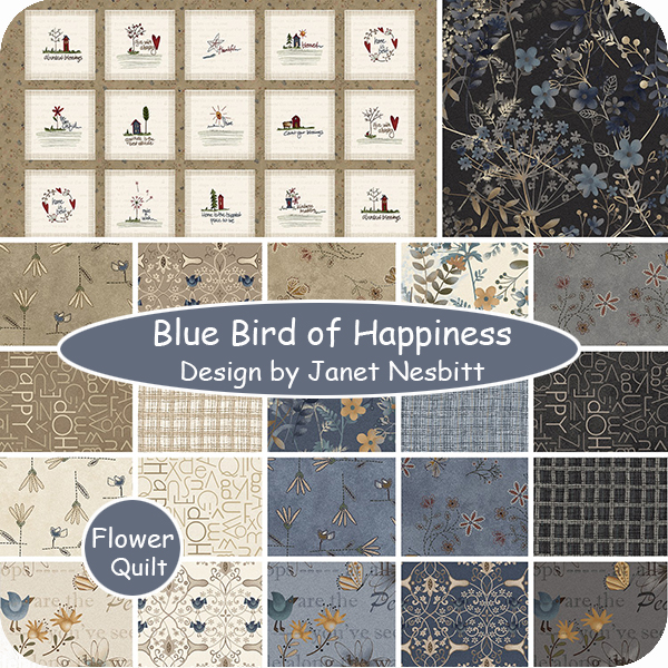 美国印花布Blue Bird of Happiness