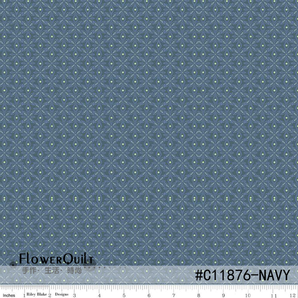 #C11876-NAVY  1/4码