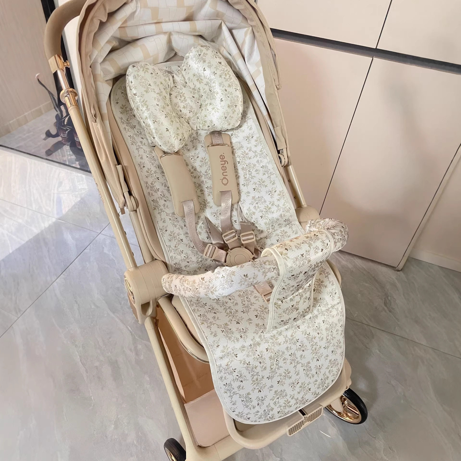 婴儿推车凉席垫适用丸丫T9宝宝夏季透气冰丝坐垫逸乐罗马假日通用