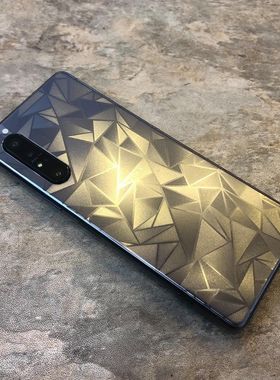 适用于索尼Xperia1VI/5V/1V/5V透明压纹防指纹背贴Xperia1iii/5iii背膜5IV/Proi贴纸Xperia1ii后膜超薄后背膜