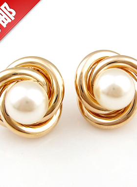 亏本包邮 韩国Nuance正品 珍珠耳钉耳饰耳环耳坠 韩版时尚女L358