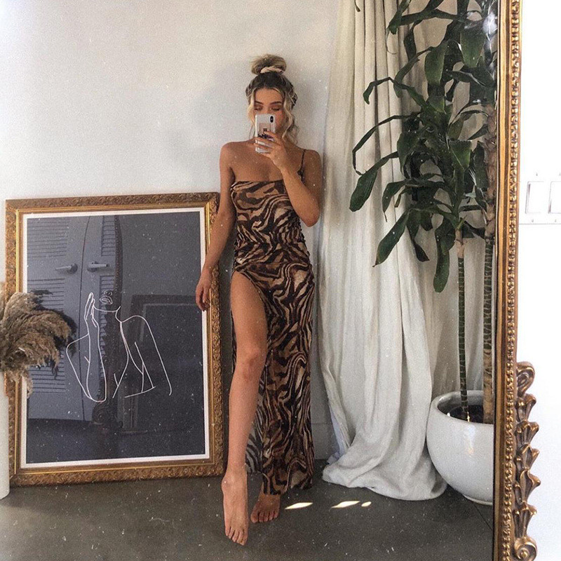 Shoulder Maxi Dress Ladies Party Club Vintage Dresses Female图片