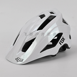 FOX头盔男一体帽檐自行车山地车半盔越野速降安全帽绿道骑行头盔