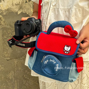 复古jolly自制相机包便捷摄影包佳能r50富士微单xs20保护套斜跨包