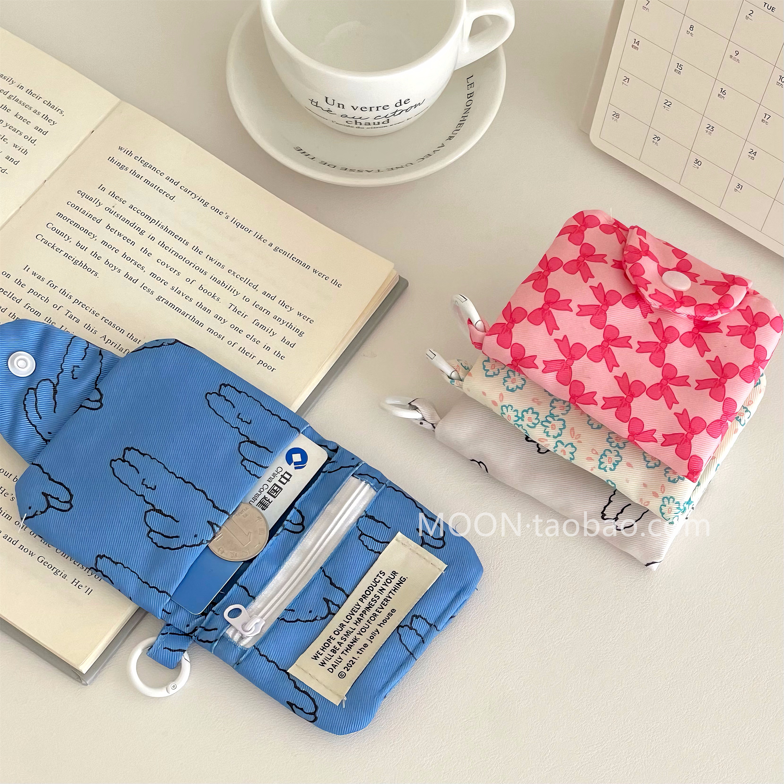 零钱包按扣拉链帆布软体包女小号