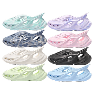 361童鞋儿童洞洞鞋男童包头凉鞋女童夏季款一脚蹬沙滩鞋镂空运动