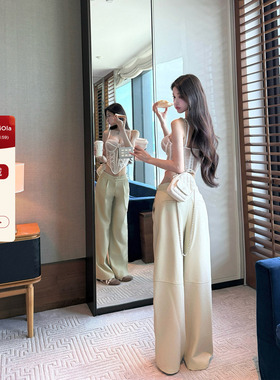 viola【神级皮裤】香 25隐藏款 版型超牛的Pu两色私服皮裤显腿长