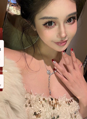 viola【香槟之夜】聚会焦点定制长绒针织鱼鳞闪片高级感半身裙