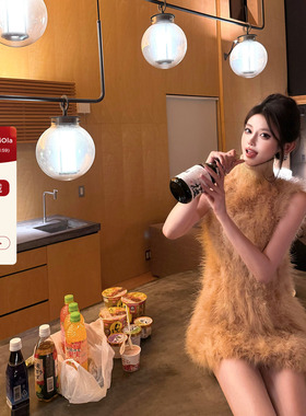 viola【冬日恋歌】cel*son一件20m+火鸡毛！yb定染连衣裙