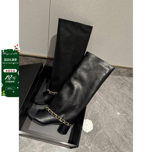 viola【25B 链条靴】搭配届的王 今年挚爱 秒变小鸟腿高筒靴