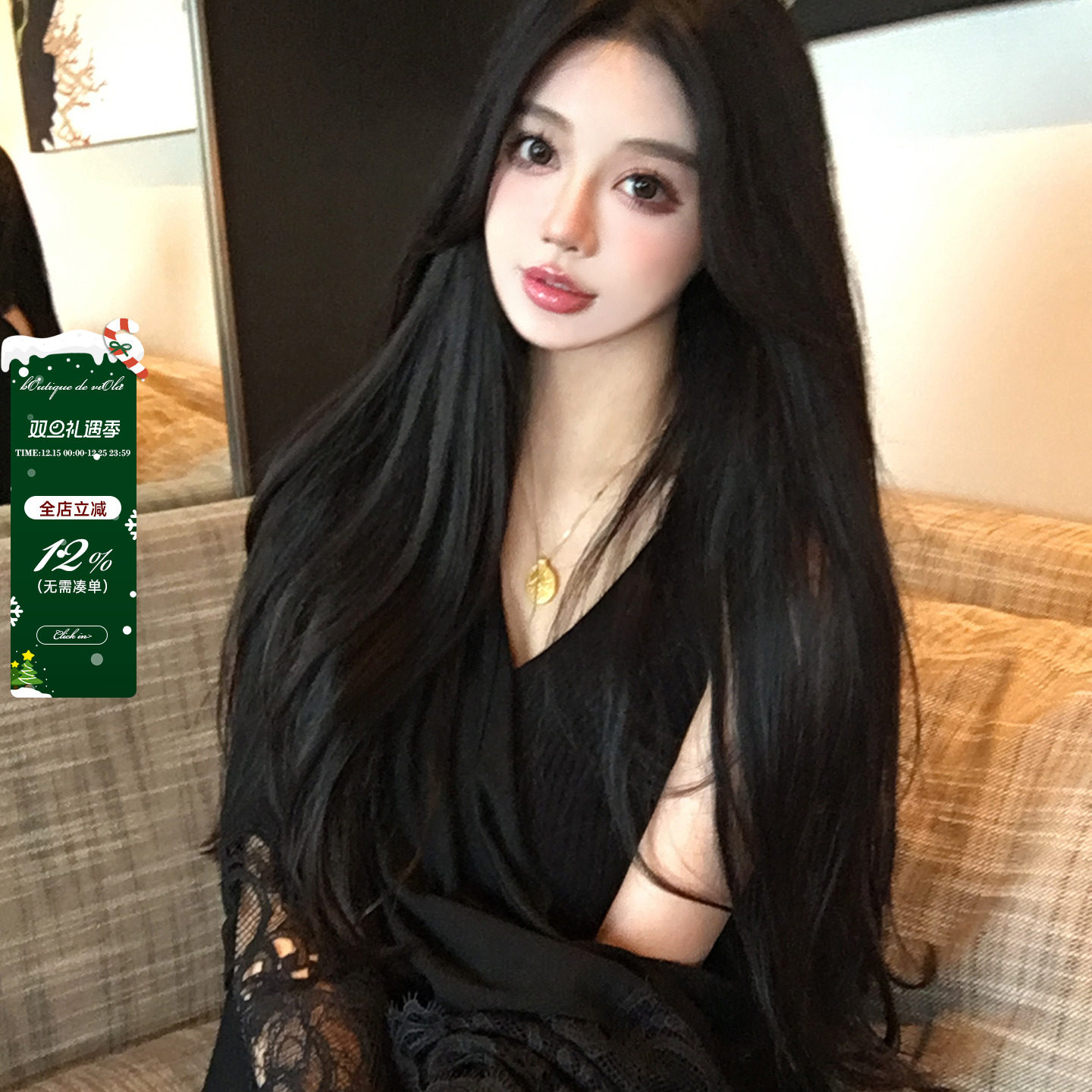 viola【黑影魅丝】E*S蕾丝天花板 古早气质蕾丝斗篷披肩