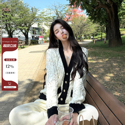 viola【云朵泡芙】香3w+yb纱线冰岛纱+30马海毛30羊毛针织开衫