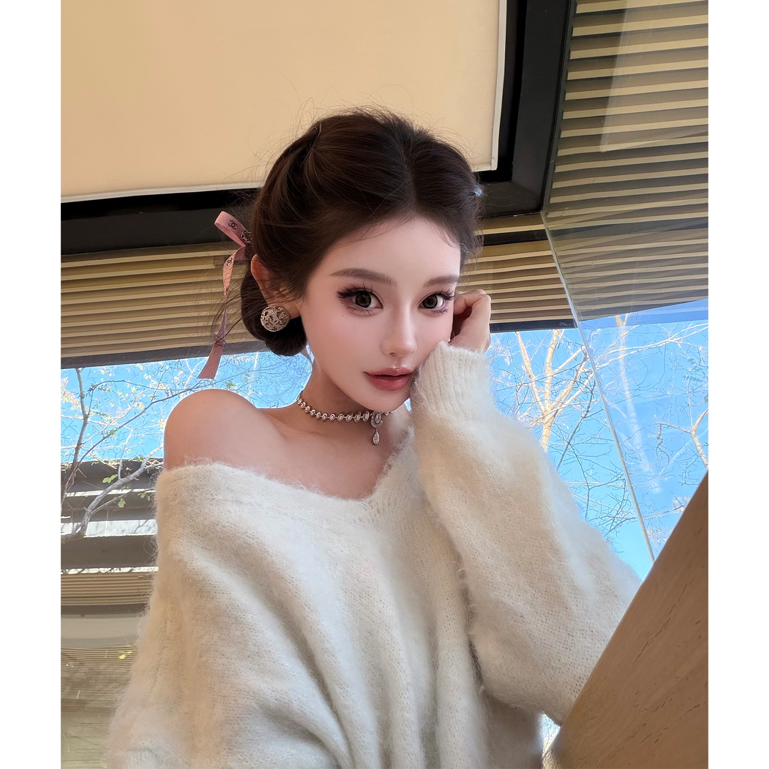 11.27 8PM【绒绒小麋鹿】 高克重巨温柔韩女8羊毛拉毛针织毛衣