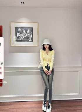 viola【野生铅笔裤】穿过版型Zui牛的！显瘦小脚水洗牛仔裤中腰