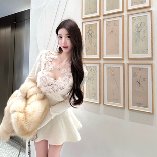 现货  viola【莉莉丝小姐】内搭天菜级Erman*S蕾丝之王上衣性感