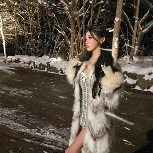 viola【金岛琉璃】Y*S金岛狐大理石狐轻奢高级感 Saga稀有皮草女