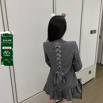 viola韩版英伦风灰色西服