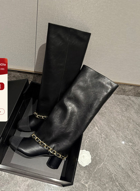 viola【25B 链条靴】搭配届的王 今年挚爱 秒变小鸟腿高筒靴