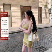 蕾丝背心套装 viola 纯情 Vintage手工镂空针织 青提茉莉 法式