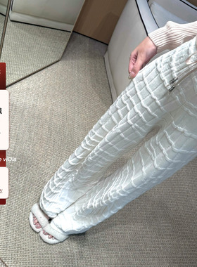 viola【鳄鱼垂垂裤】du家纯棉鳄鱼纹针织垂垂裤休闲裤设计感百搭