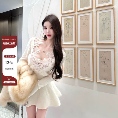 viola【莉莉丝小姐】内搭天菜级Erman*S蕾丝之王上衣性感纯欲千金