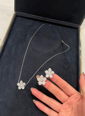 viola【Wild Flower】高定对版 Graf*26W花朵满钻戒指/项链