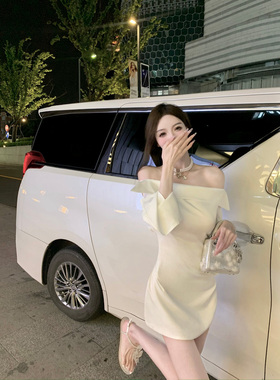 viola【白色人鱼姬】月光缎面 超显瘦两穿法式荡领挂脖系带衬衫裙