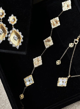 viola【文艺复兴】Buccel*古法金属金丝 手链/耳钉/项链 织纹雕